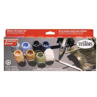 Testors Military Flat Enamel Paint Kit #9131