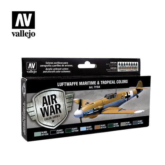 VAL71164 RLM Colours Luftwaffe Maritime and Tropical Paint Set