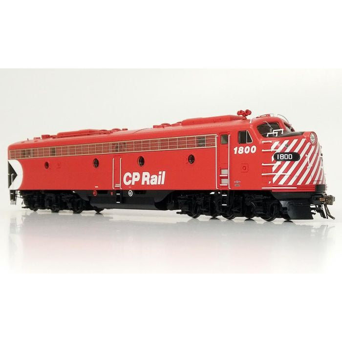 Rapido 28517 HO EMD E8A (DC/DCC/Sound): CP Rail - Action Red 5" Stripes: #1802