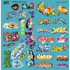 AK-9091 Interactive Assorted Graffiti Decals