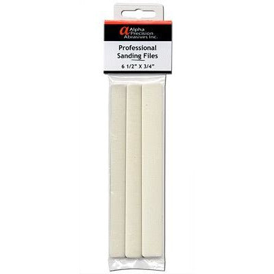 Alpha Abrasives Hobby File Fine 3/4"X6 1/2" 240/320 Grit 6pk ALP313