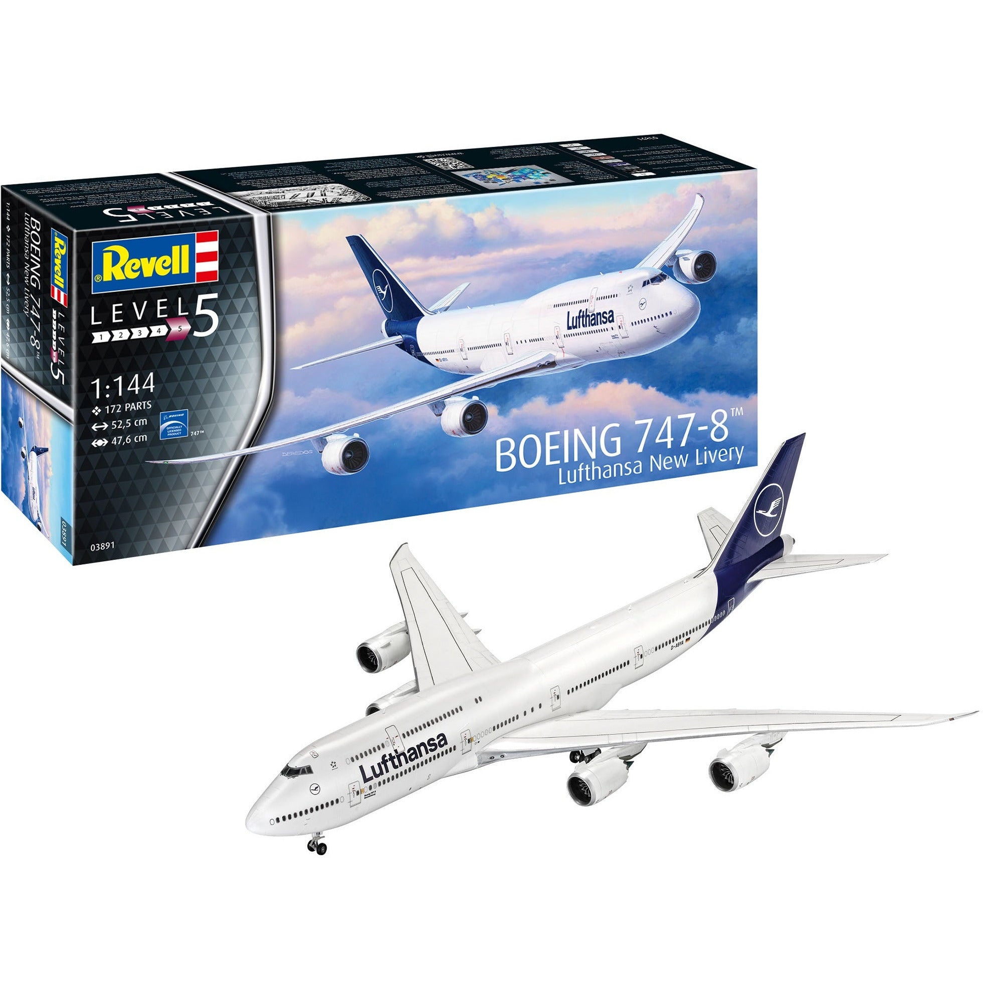Boeing 747-8 Lufthansa 1/144 #03891 by Revell