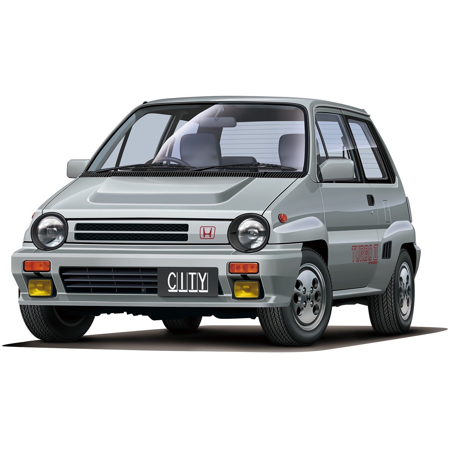 Honda AA City Turbo II 1985 1/24 Model Car Kit #06388 by Aoshima