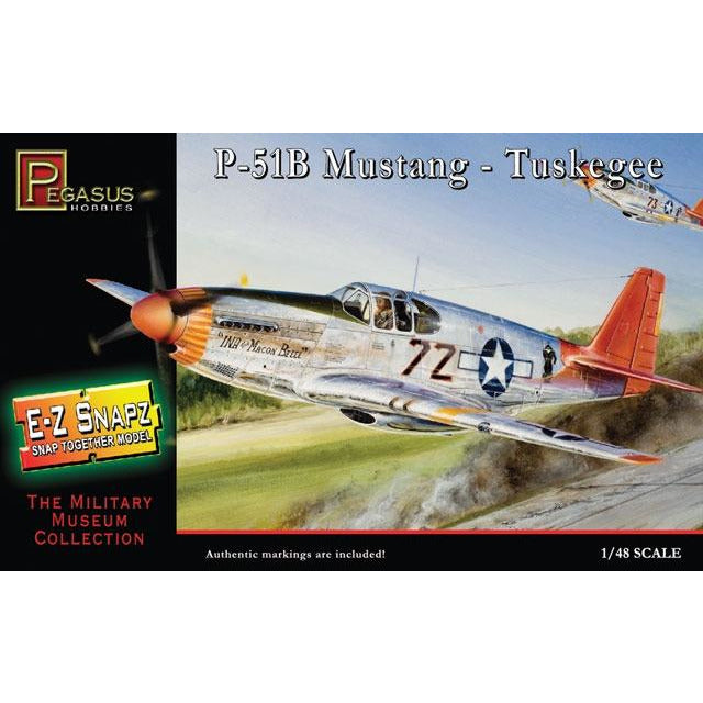 P-51B Mustang Tuskgee 1/48 E-Z SNAPZ by Pegasus