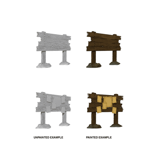 D&D Unpainted Mini - Bounty Board 73866
