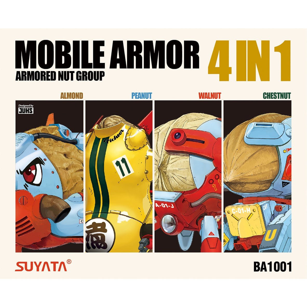 Mobile Armor Armored Nut Group #BA1001 by Suyata