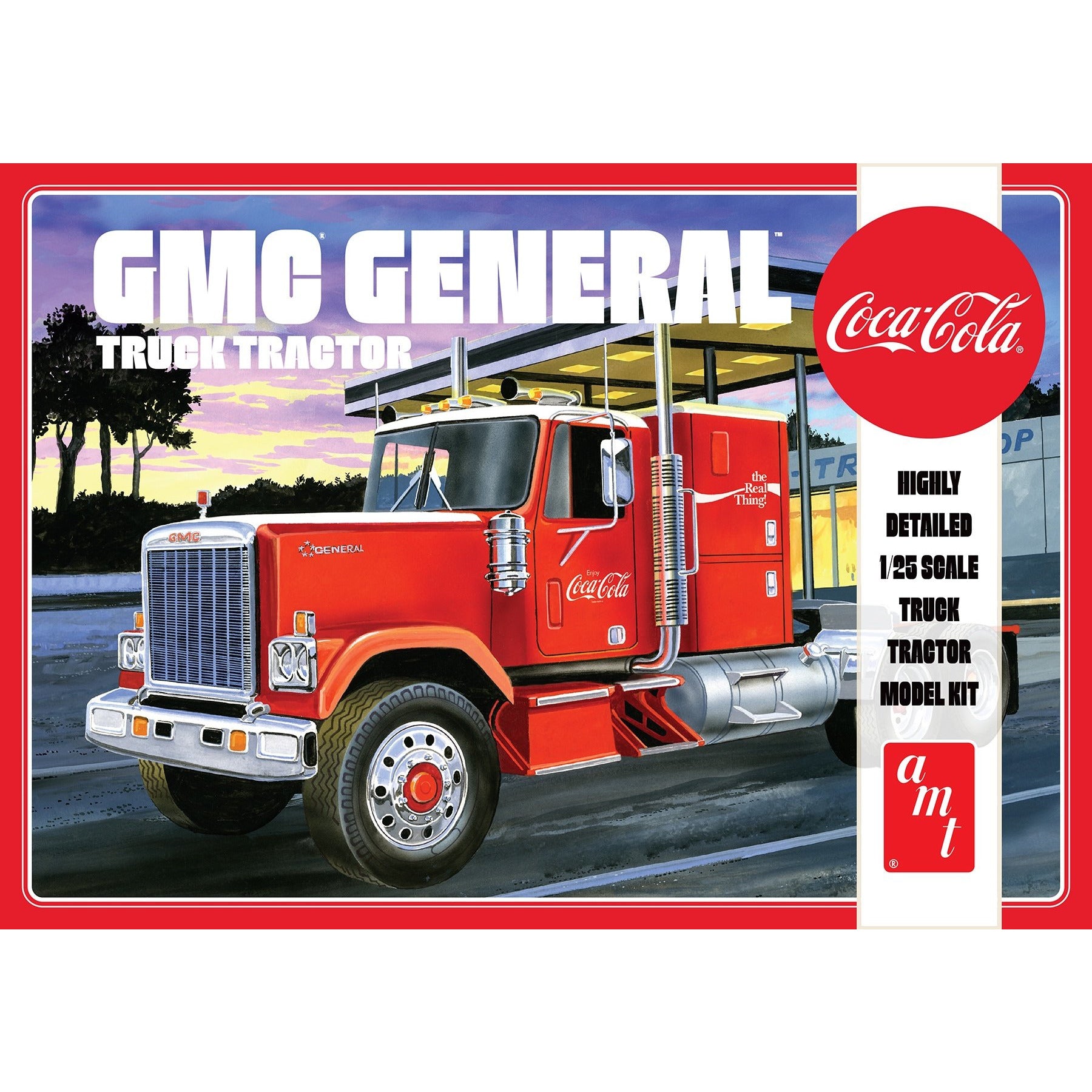 GMC General Truck Tractor Coca-Cola 1/25 Model Truck Kit #1179 by AMT