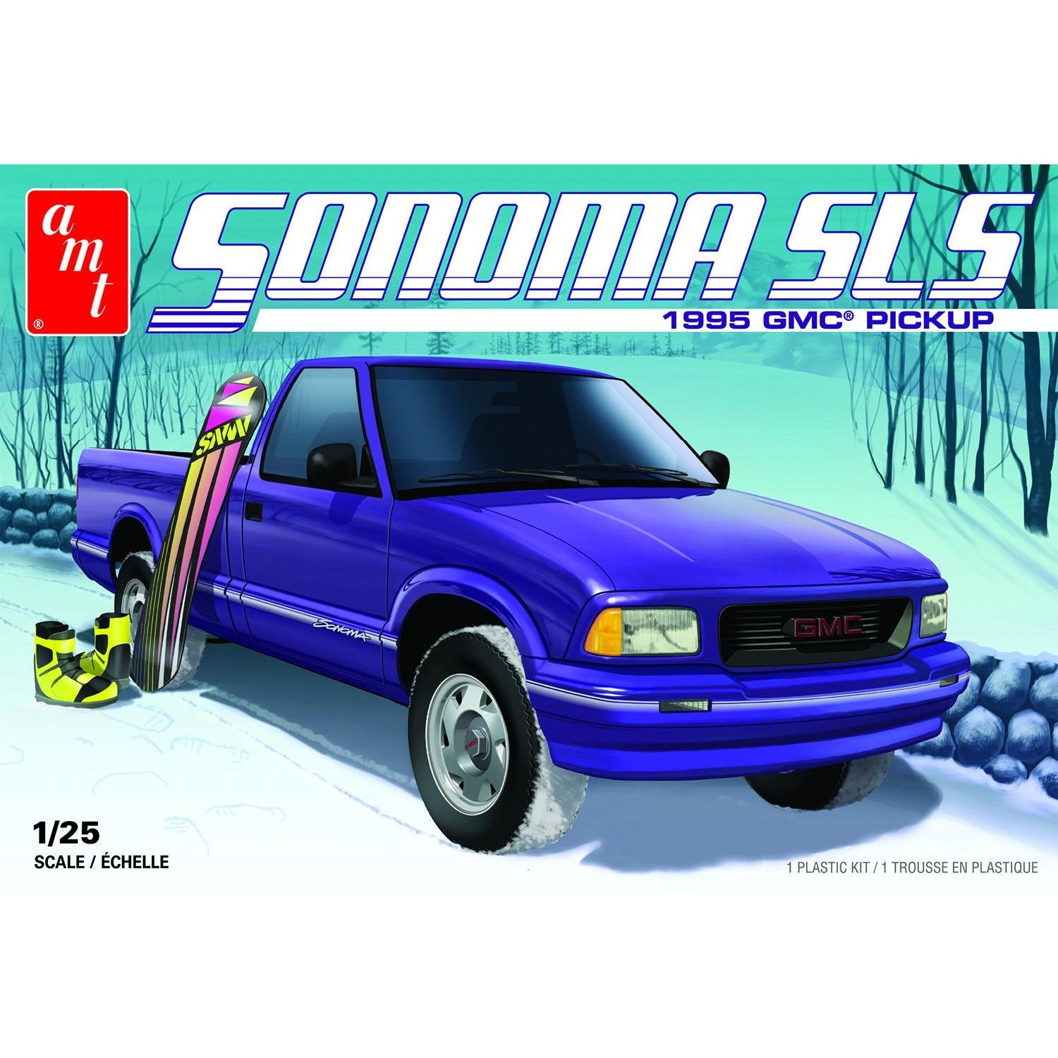 1995 GMC Sonoma SLS Pickup 1/25 Model Truck Kit #1168 by AMT