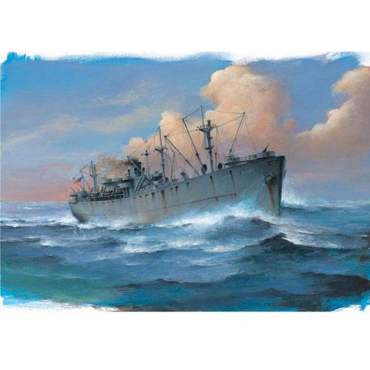 SS John W. Brown Liberty Ship 1/700 Model Ship Kit #5756 by Trumpeter