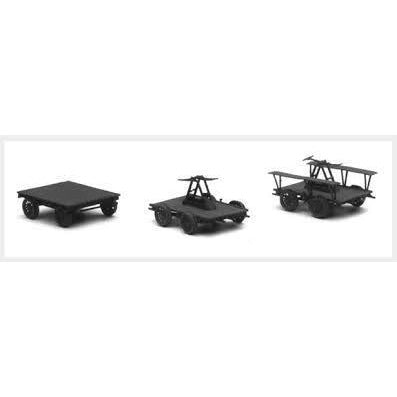 Tichy 6 Handcar and Pushcar Sets [HO] #4011