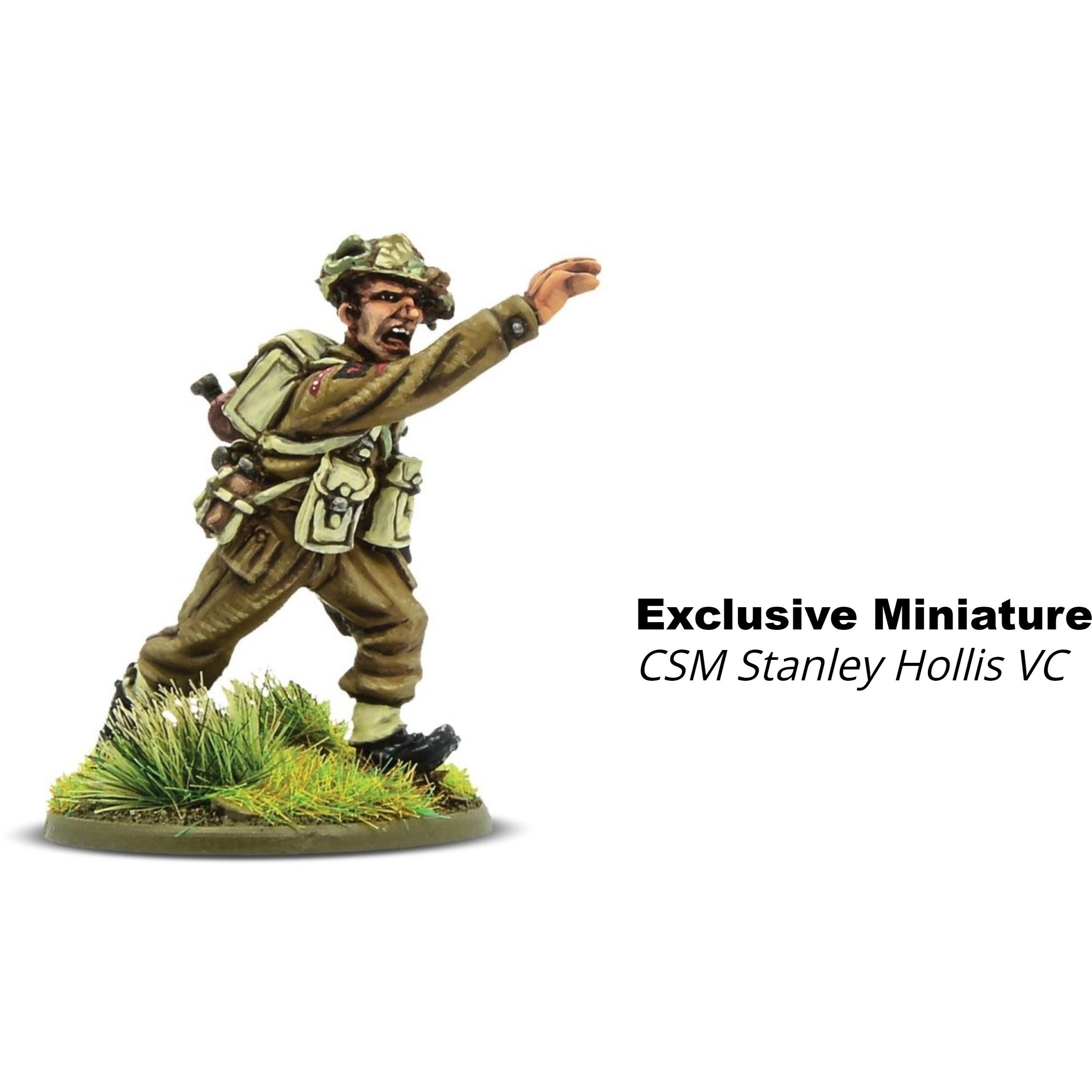 Bolt Action CSM Stanley Hollis VC Limited Ed Miniature WLG-409910062 by Warlord Games