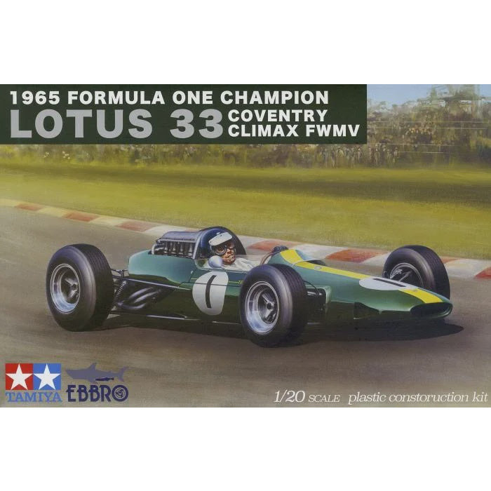 Team Lotus Type 33 1965 Formula One Champion Coventry Climax FWMV 1/20 #20027 by Ebbro & Tamiya