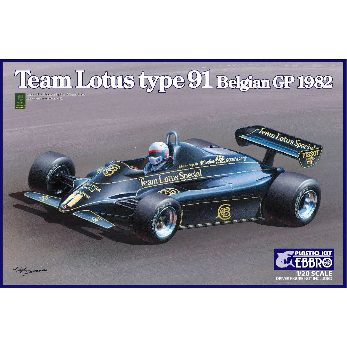 Team Lotus Type 91 Belgian GP 1982 1/20 by Tamiya