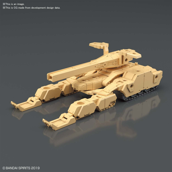 Tank (Brown) Extended Armament Vehicle 30 Minutes Missions Accessory Model Kit #5060697 by Bandai