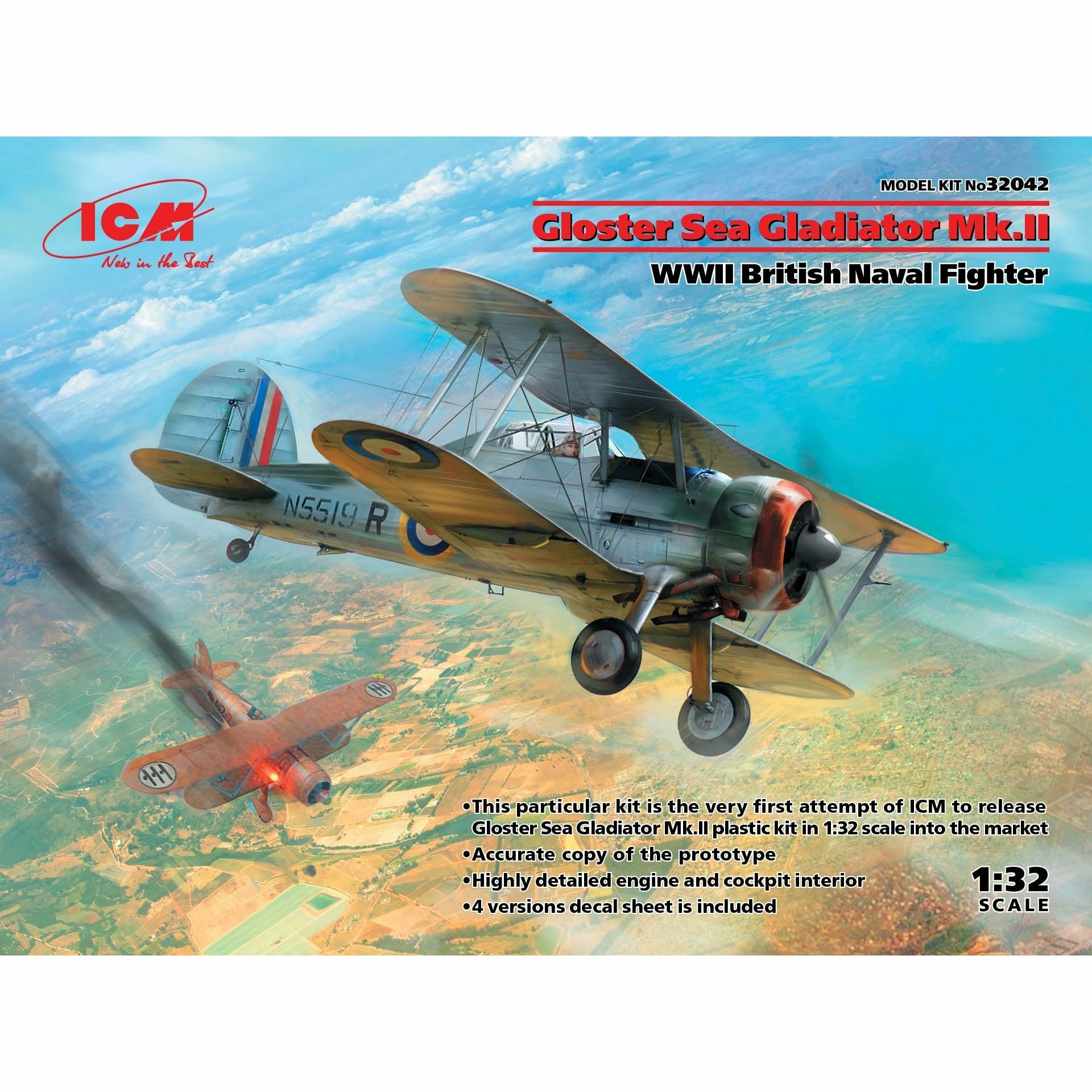 Gloster Sea Gladiator Mk.II 1/32 by Hasegawa