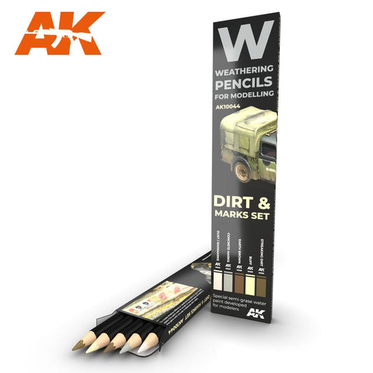 AK-10044 Watercolor Pencil Set - Dirt and Stains