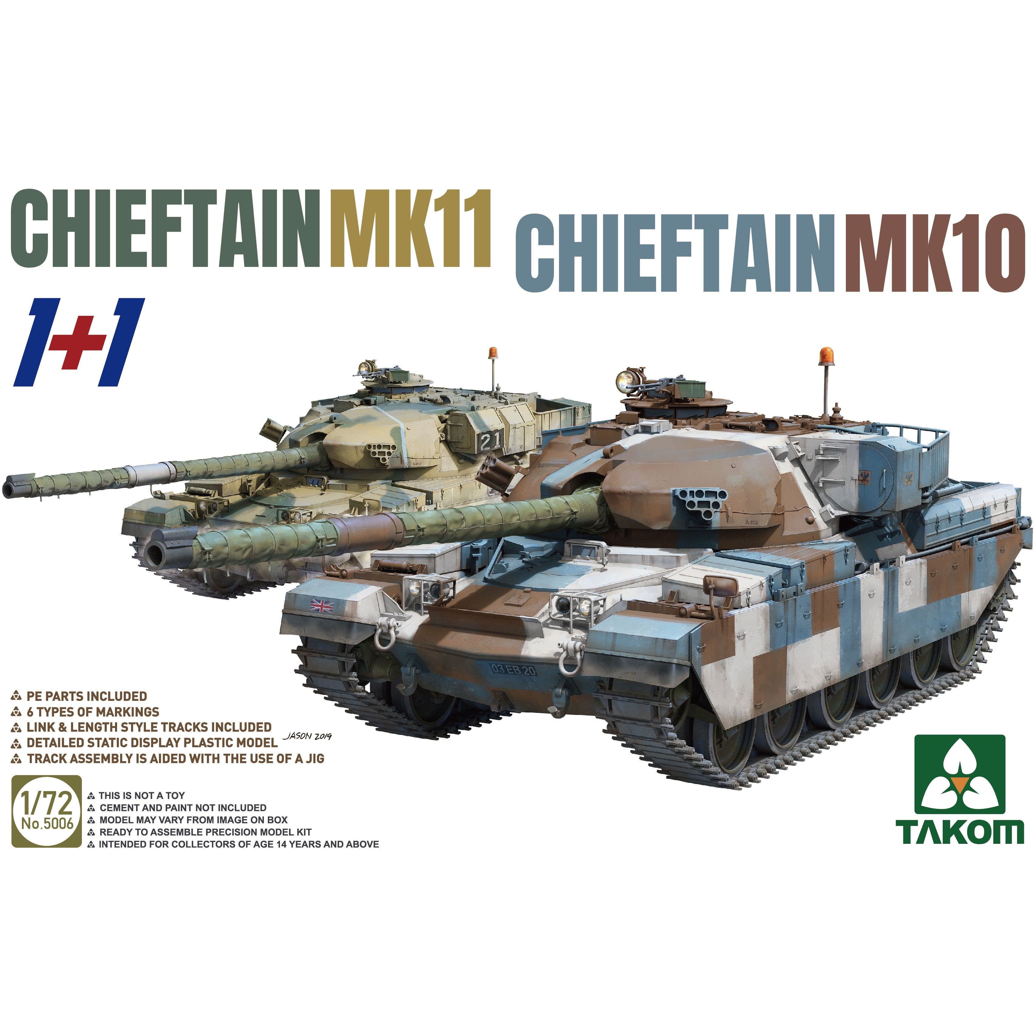 Chieftain Mk11/ Chieftain Mk 10 1/72 by Takom