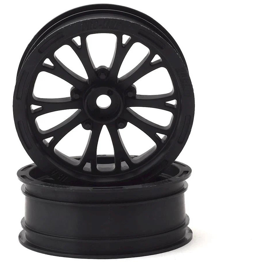 Pro-Line Pomona Drag Spec 2.2" Black Front Wheels (2) for Slash 2wd (using 2.2" 2WD Buggy Front Tires)