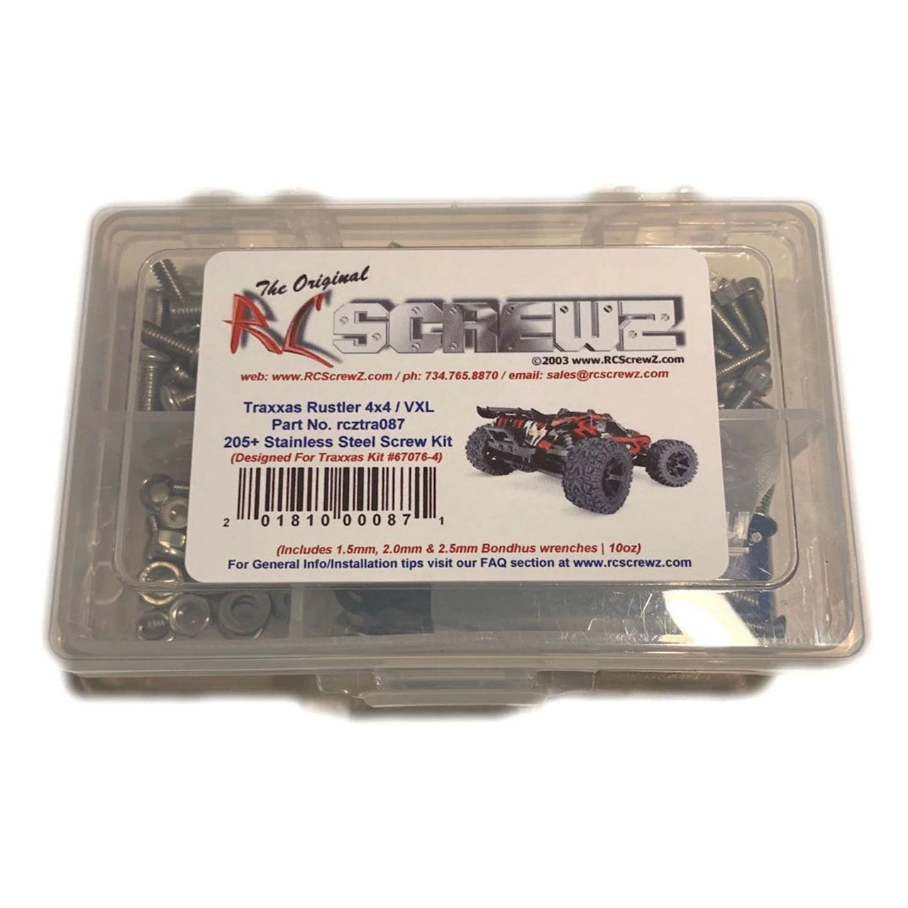 Stainless Steel Screw Set: Rustler 4x4 VXL