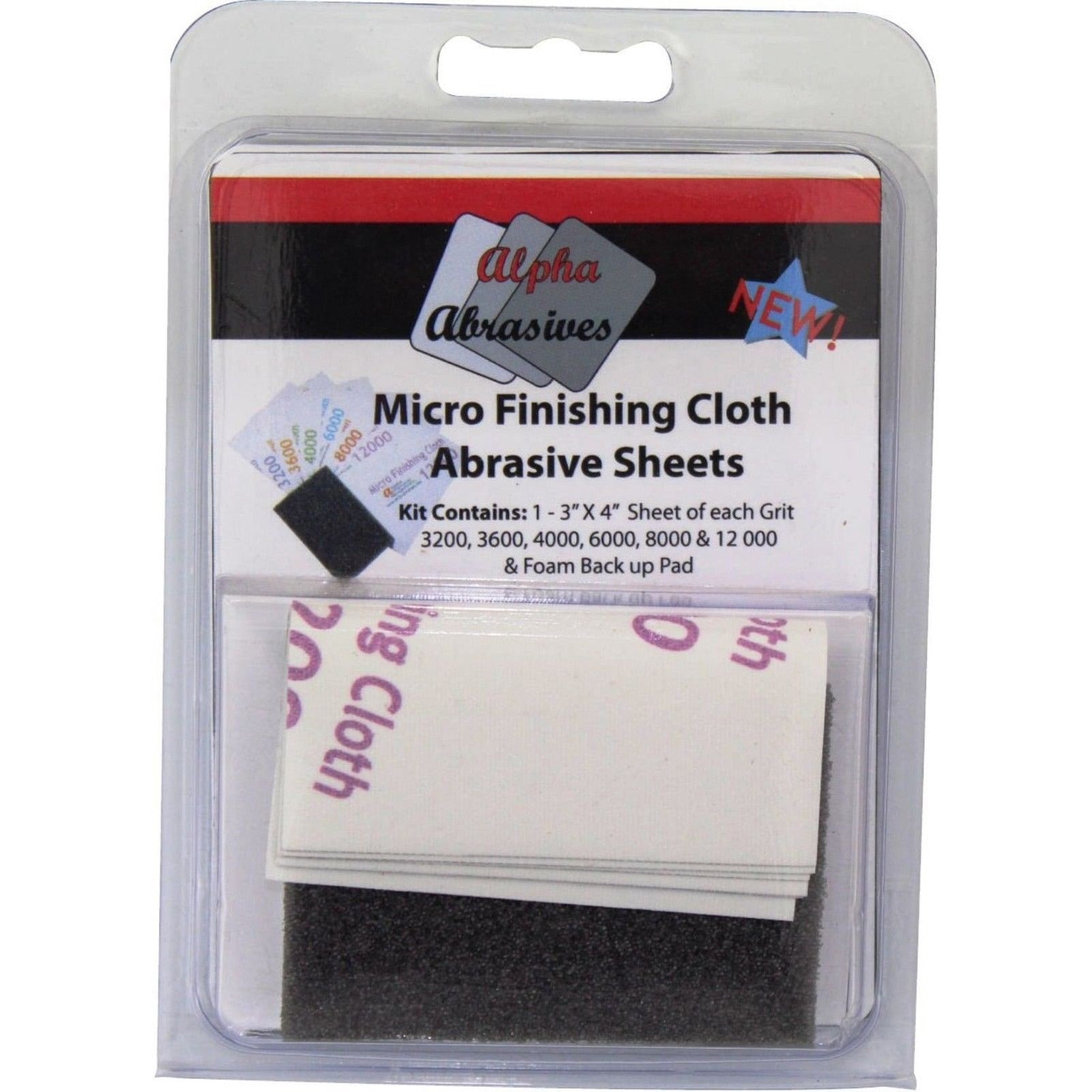 Alpha Abrasives Micro Finishing Cloth Abrasive Sheets ALP2050