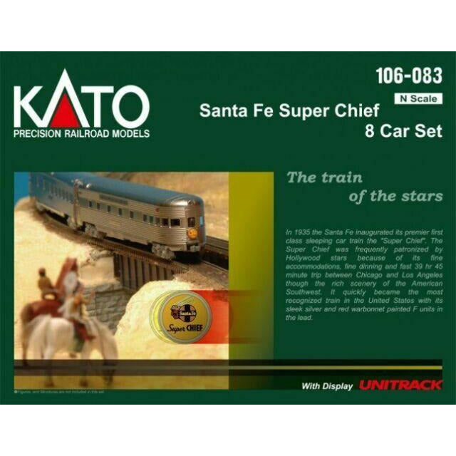 Kato 106083 N scale Santa Fe Super Chief 8 Car Set
