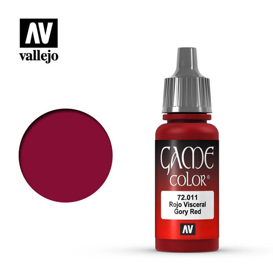 VAL72011 Game Color Gory Red
