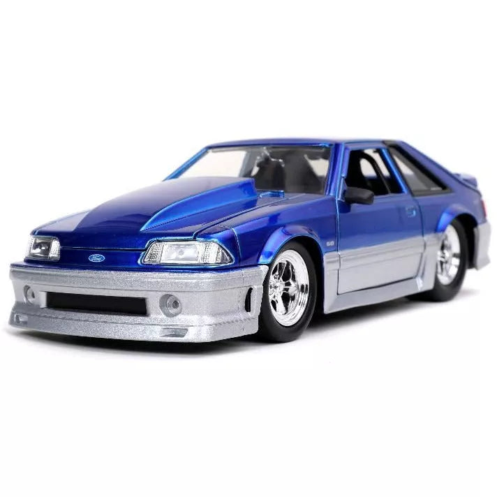 "BIGTIME Muscle" 1/24 1989 Ford Mustang GT - Candy Blue
