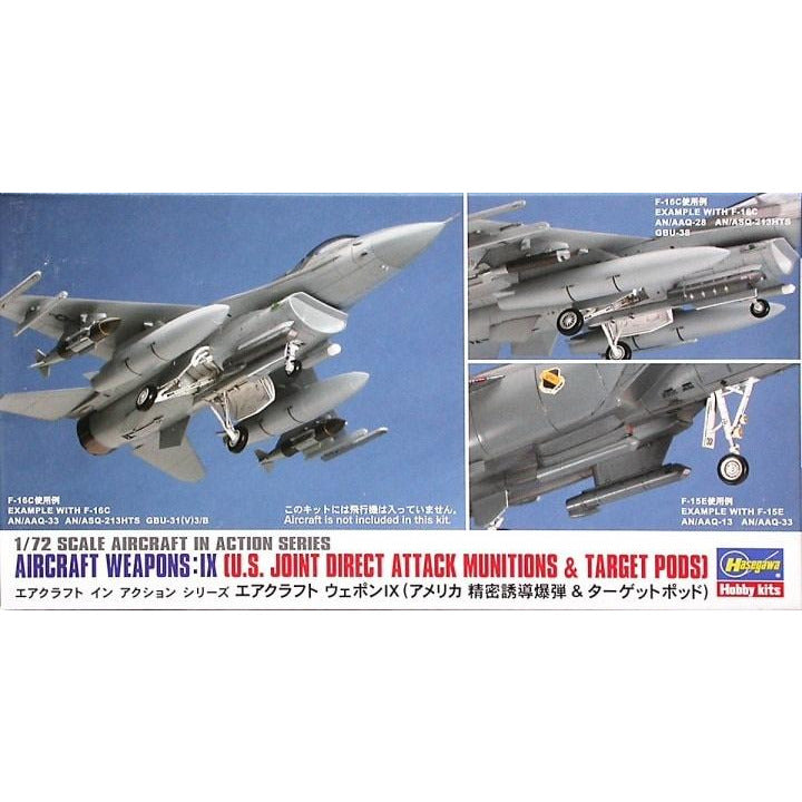 Aircraft Weapons: IX (US Joint Direct Attack Munitions & Target Pods) 1/72nd #35114 by Hasegawa