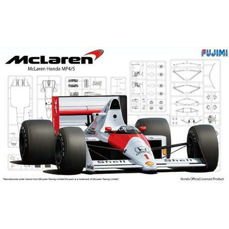F1 McLaren Honda MP4/5 1/20 Model Car Kit #091938 by Fujimi