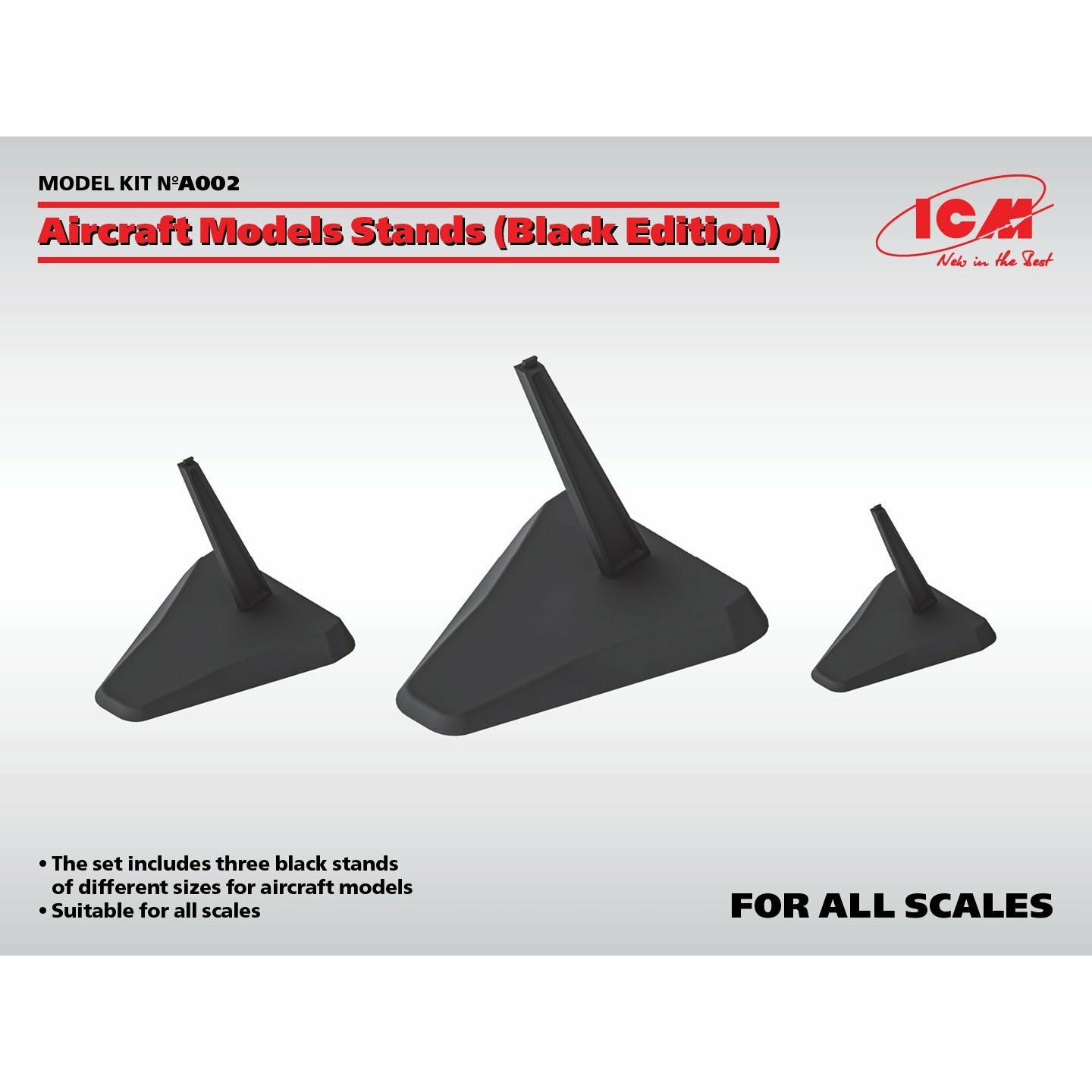 ICM Aircraft Models Stands (Black Edition)