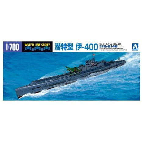 IJN Submarine I-400 1/700 Model Ship Kit #03844 by Aoshima