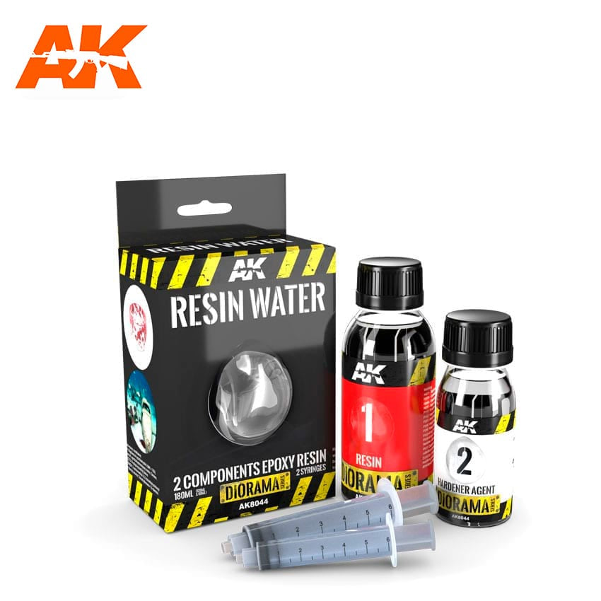 AK Interactive Resin Water 2-Components Epoxy Resin (180ml) AK-8044