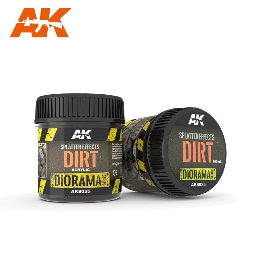 AK Interactive Splatter Effects Dirt (100ml) (Acrylic) AK-8035