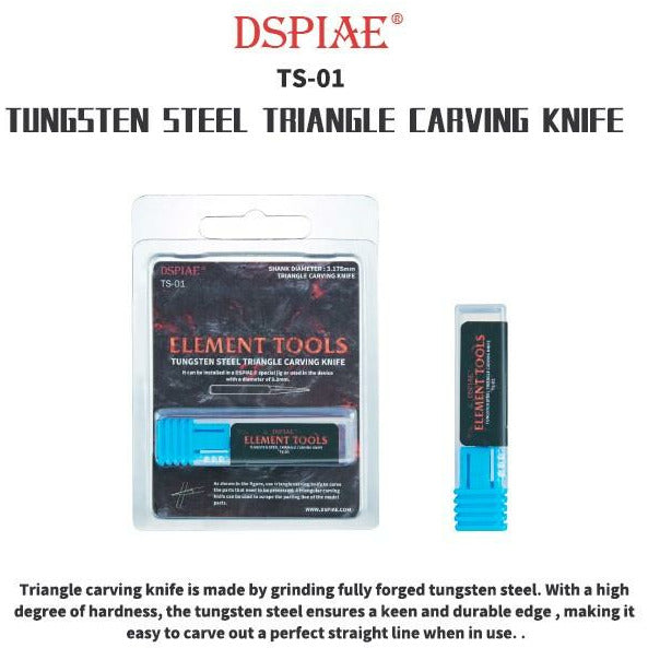 Tungsten Steel Triangle Carving Knife by DSPIAE