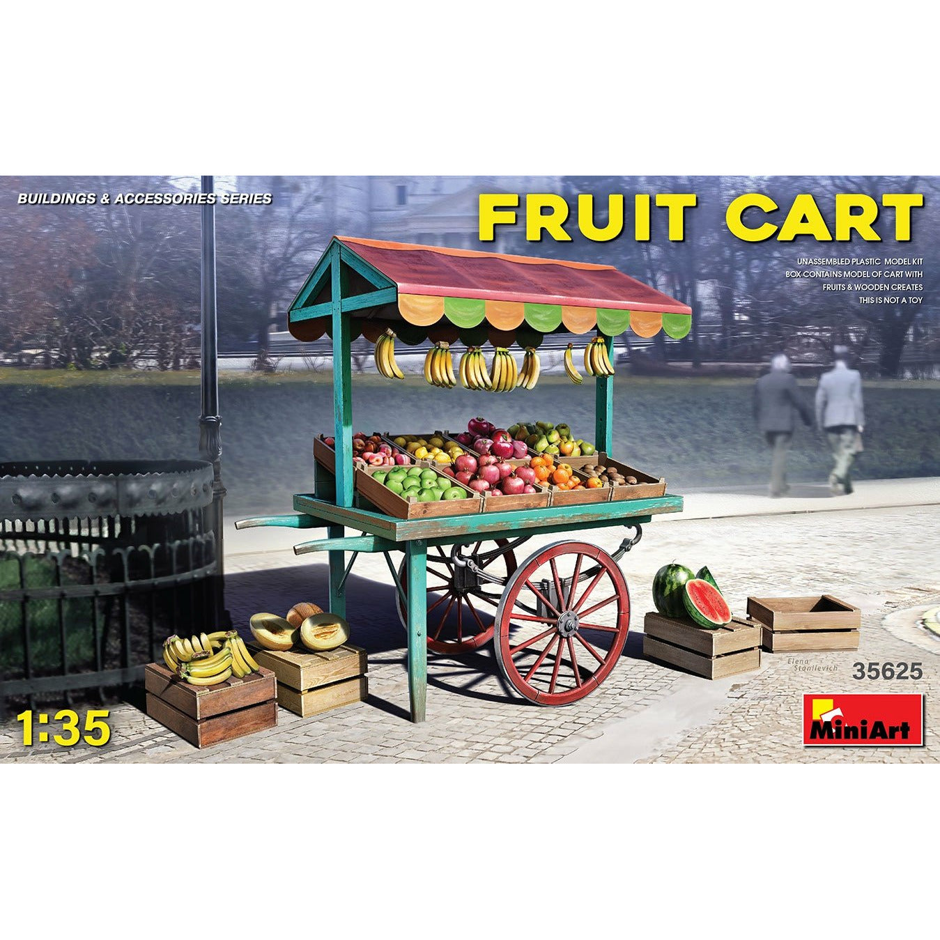 Fruit Cart #35625 1/35 Scenery Kit by MiniArt