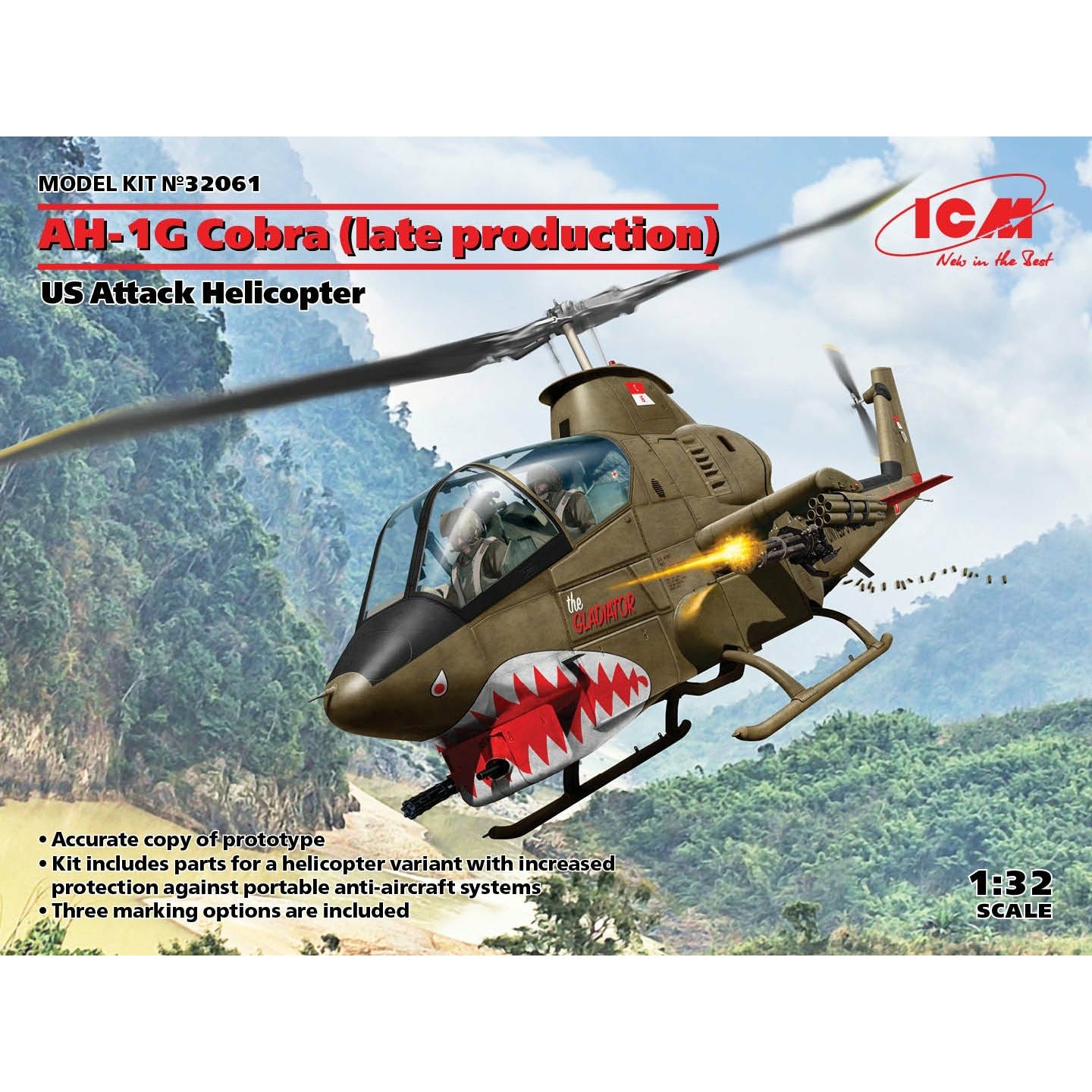 AH-1G Cobra (late production), US Attack Helicopter 1/32 #32061 by ICM