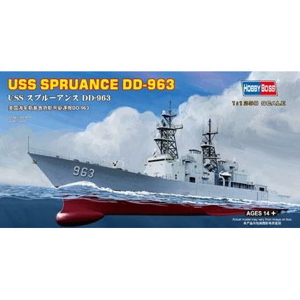 USS Spruance DD-963 1/1250 Model Ship Kit #82504 by Hobby Boss