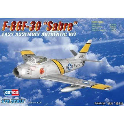 F-86F-30 Sabre Fighter 1/72 #80258 by Hobby Boss