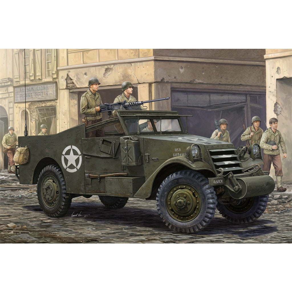 M3A1 'White Scout Car' Late Production 1 /35 #82452 by Hobby Boss