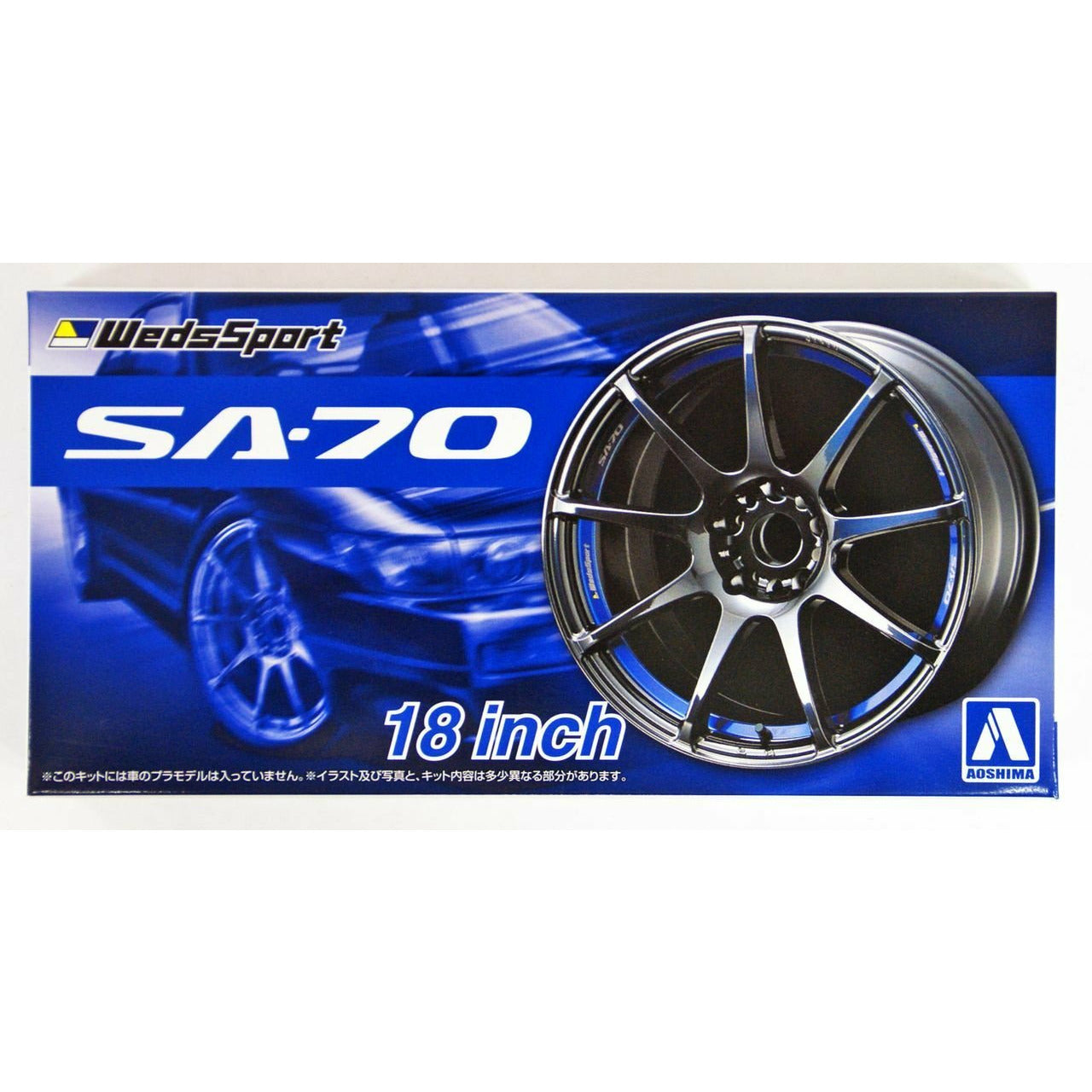 Weds Sports SA-70 18inch Wheel Parts 1/24 Car Accessory Model Kit #05463 by Aoshima