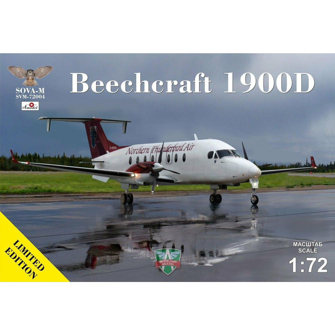 Beechcraft 1900D Northern Thunderbird Air C-FDTR 1/72 #72004 by Sova-M