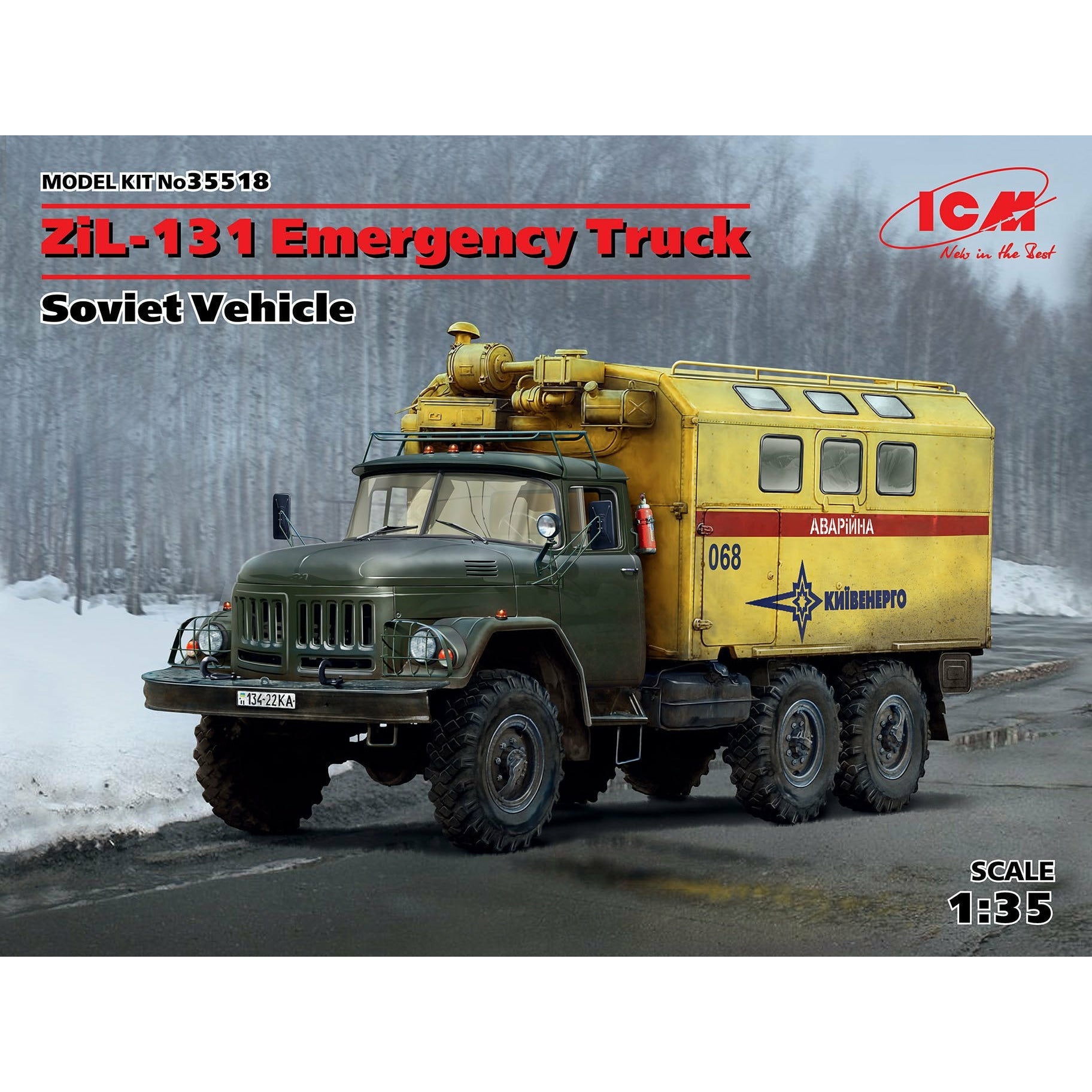 ZiL-131 Emergency Truck, Soviet Vehicle 1/35 #35518 by ICM