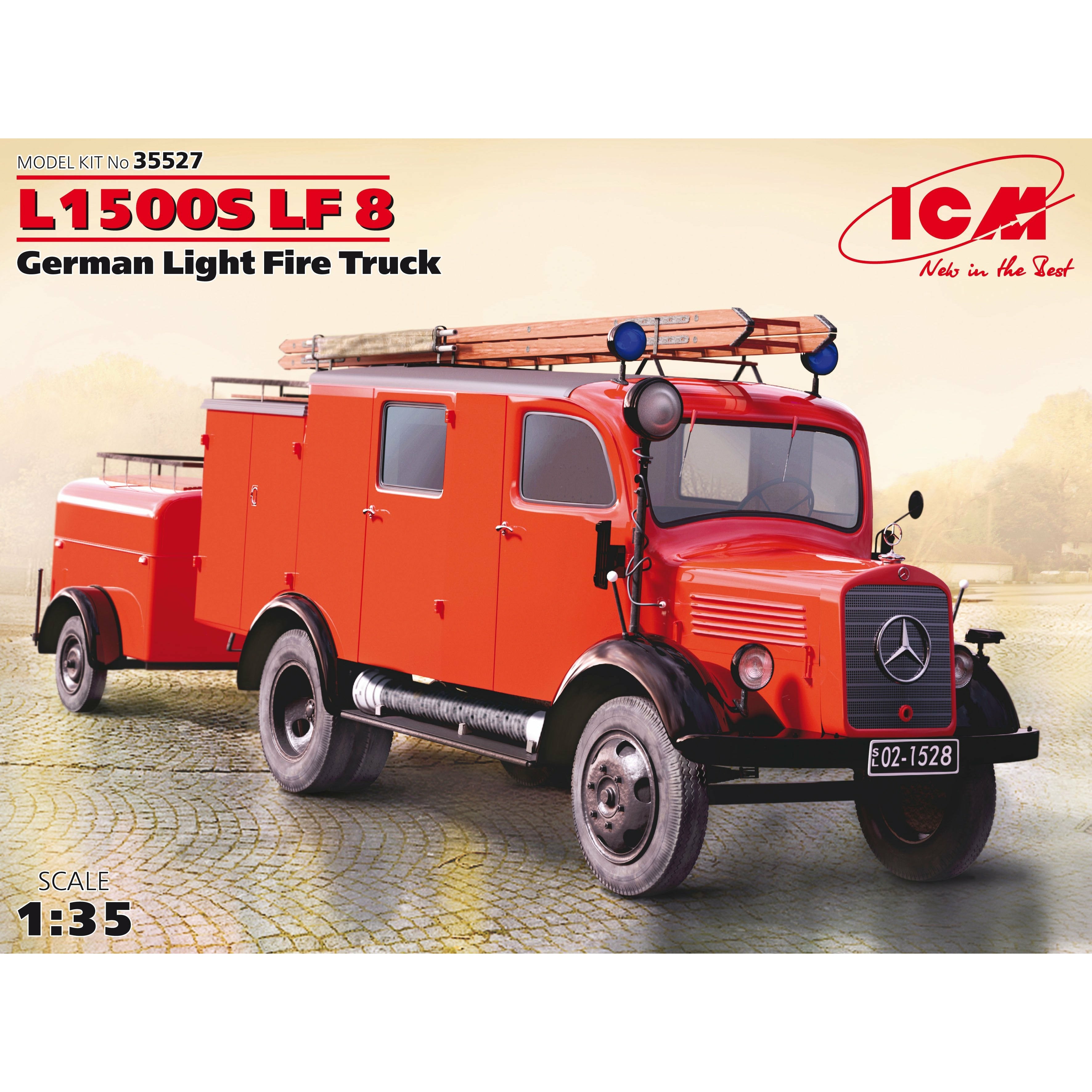L1500S LF 8, German Light Fire Truck 1/35 #35527 by ICM