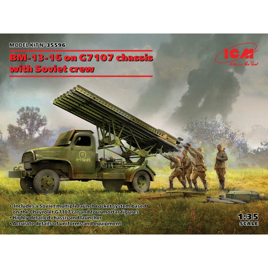 BM-13-16 on G7107 Chassis with Soviet crew 1/35 #35596 by ICM