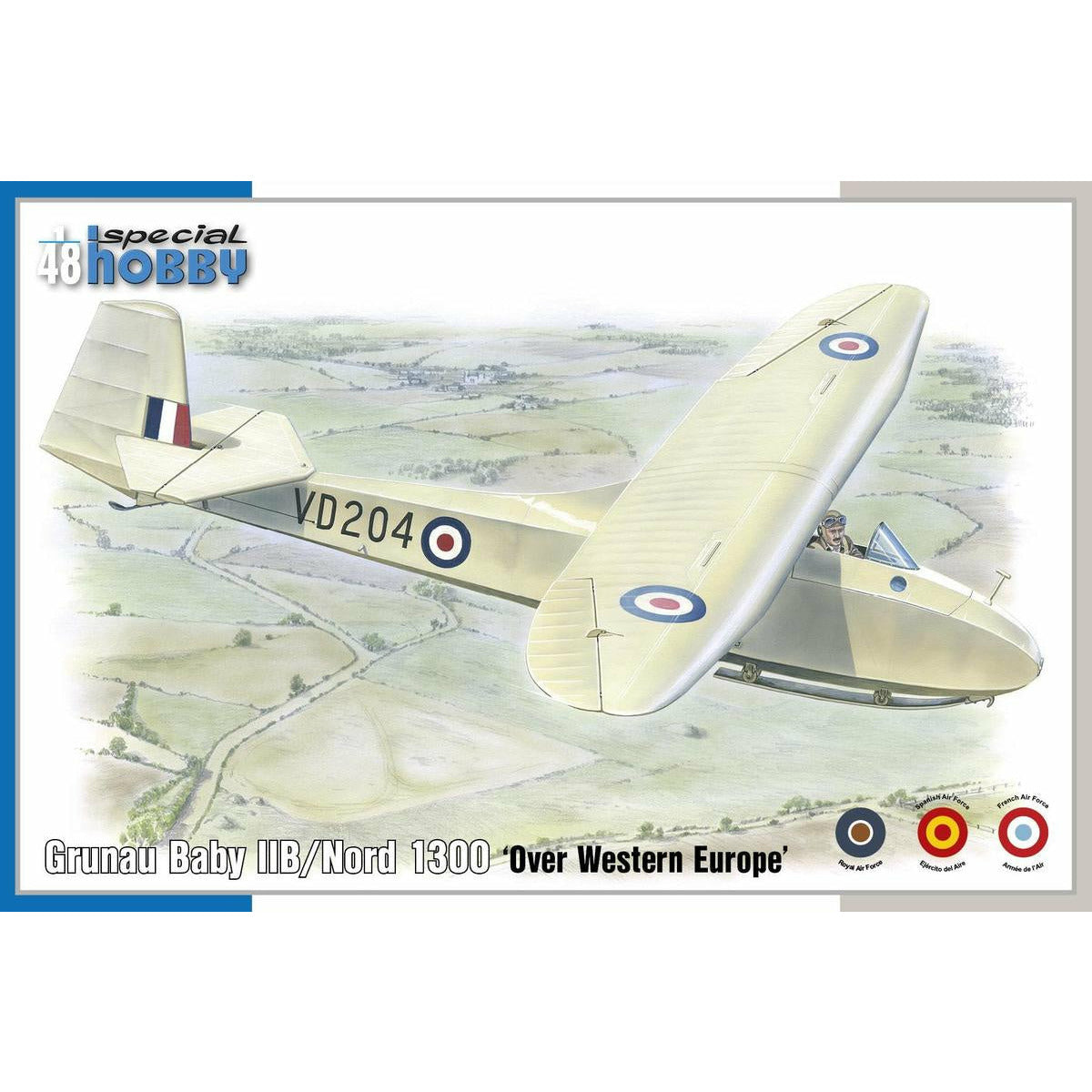 Grunau Baby llB/Nord 1300 Over Western Europe 1/48 #SH48203 by Special Hobby
