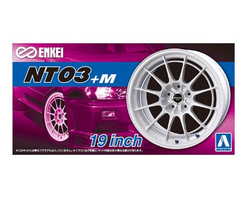ENKEI NT03+M 19inch Wheel Parts 1/24 Car Accessory Model Kit #05392 by Aoshima