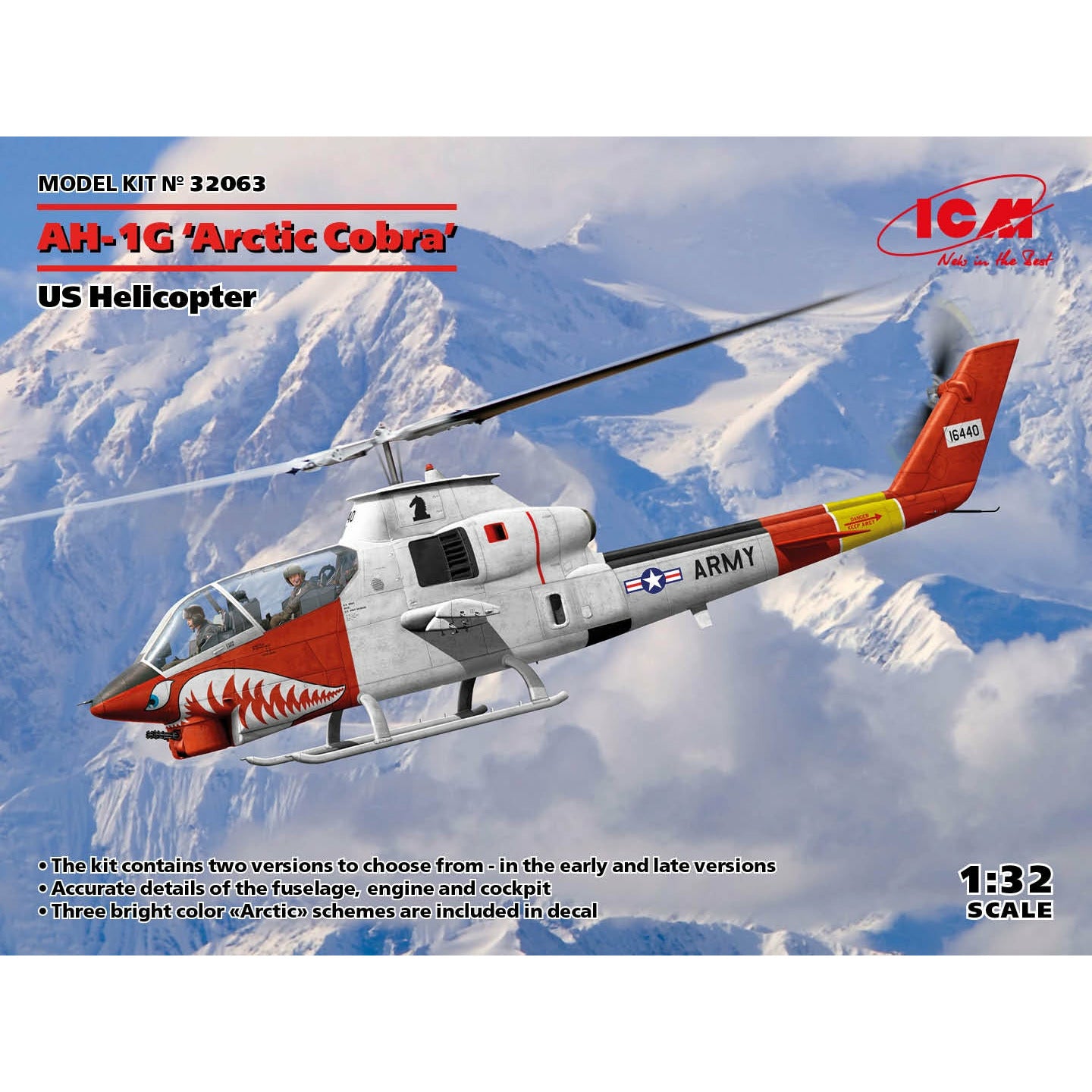 AAH-1G 'Arctic Cobra' US Helicopter 1/32 #3206 by ICM