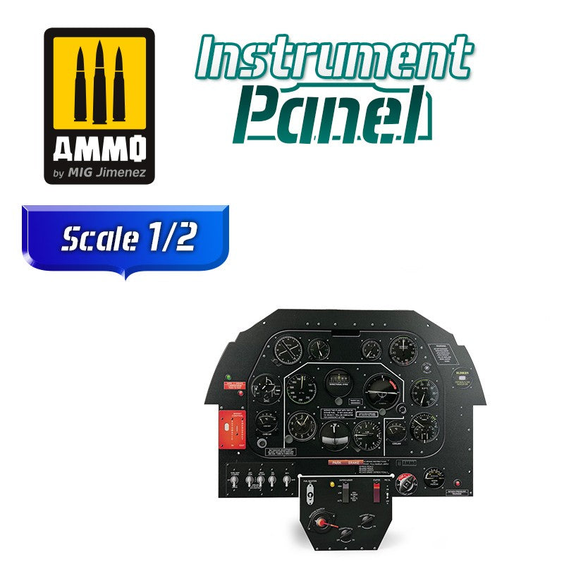 North American P-51D Mustang - Instrument Panel 1/2 Scale by Ammo Mig