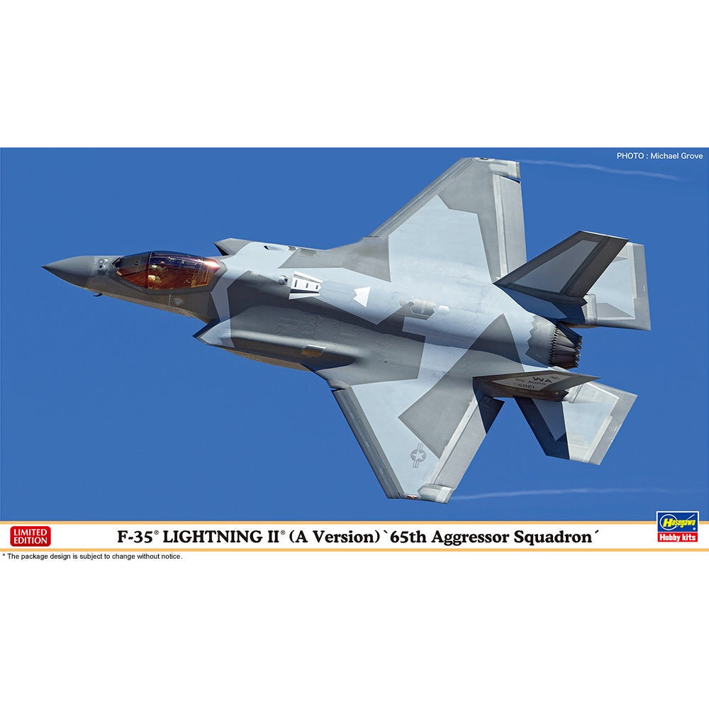 F-35 Lightning II (A Version) 65th Aggressor Squadron Jet 1/72 #02420 by Hasegawa