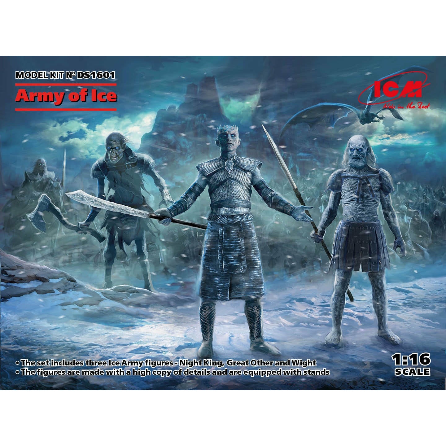 Army of Ice (Night King, Great Other, Wight) 1/16 #DS6101 by ICM